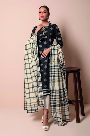 Lj21402 Black Khaadi Online Spring Summer 2022